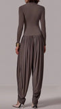 Alina Draped Turtleneck Jumpsuit - Fashion Pov