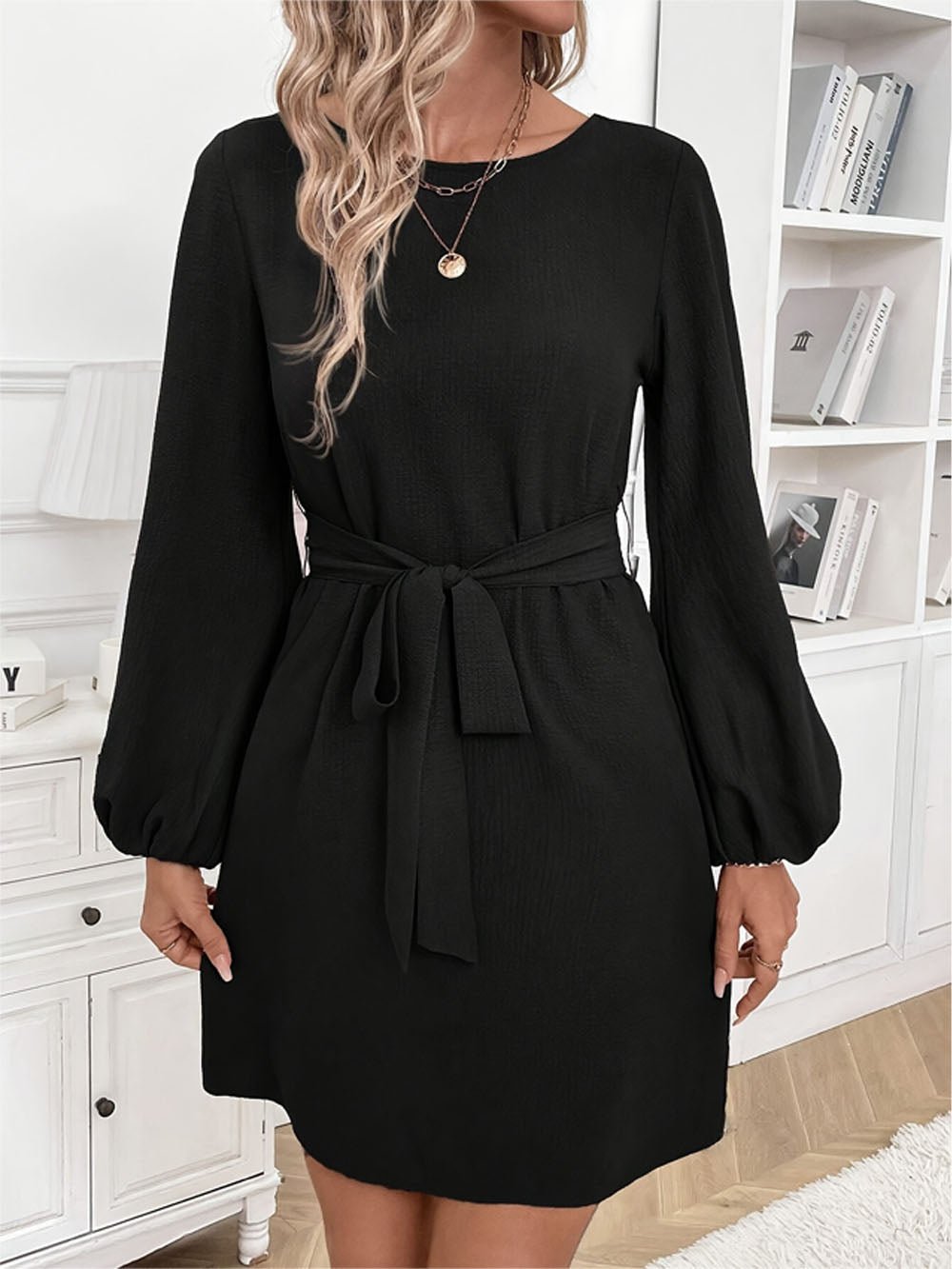 Alina Long Sleeve Mini Dress - Fashion Pov