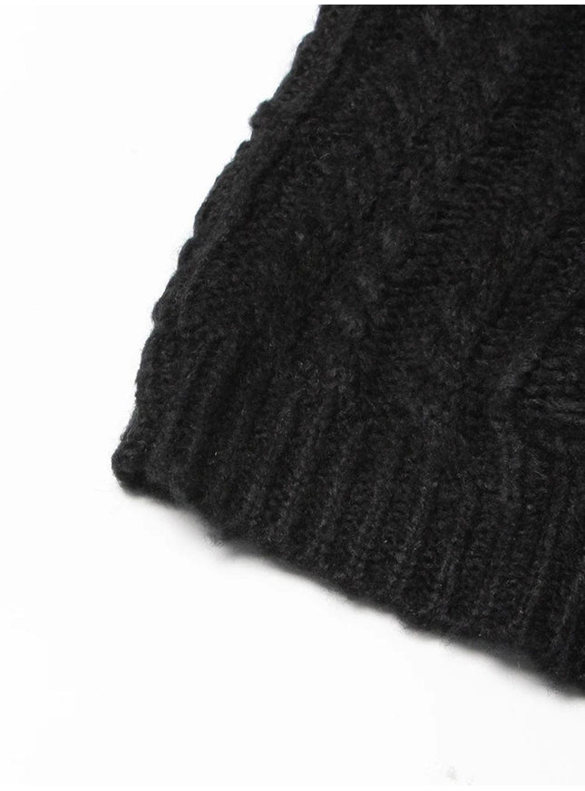 Alishah Mesh Loose Knitting Hollow Out Sweater - Fashion Pov