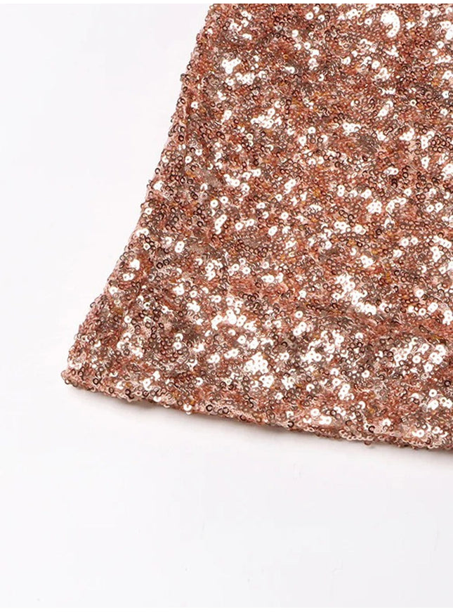 Alisyn Collar Sleeveless Sequin Jumpsuit - Fashion Pov