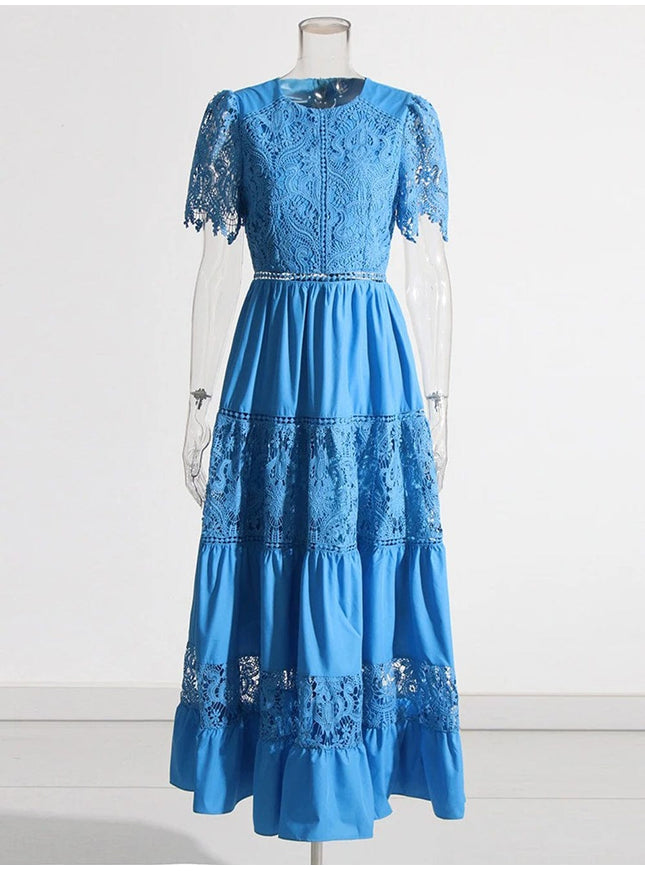 Aliza Hollow Out Midi Dress - Fashion Pov