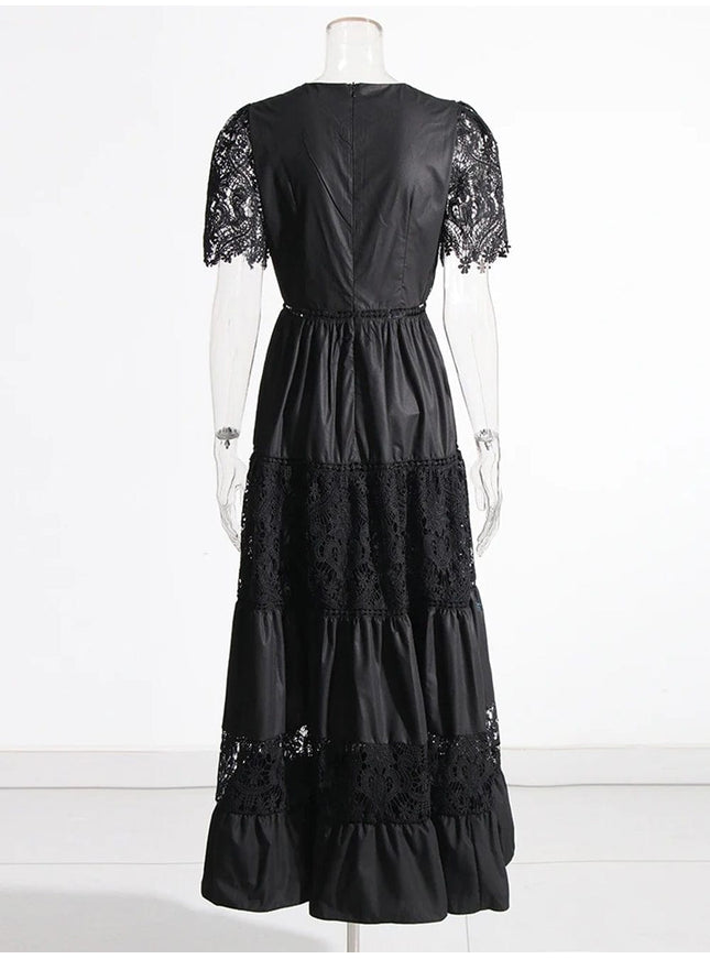 Aliza Hollow Out Midi Dress - Fashion Pov