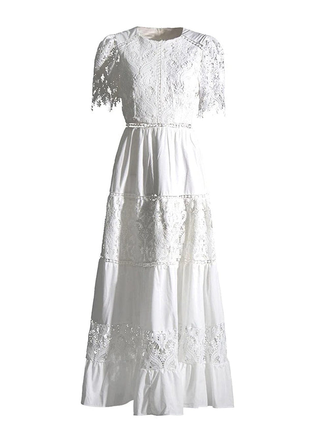 Aliza Hollow Out Midi Dress - Fashion Pov