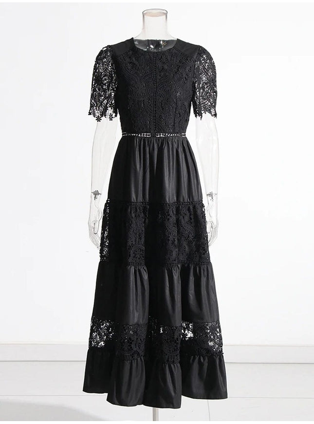 Aliza Hollow Out Midi Dress - Fashion Pov