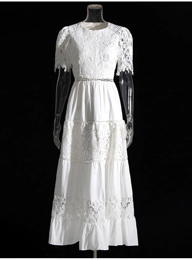 Aliza Hollow Out Midi Dress - Fashion Pov