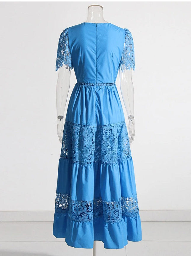 Aliza Hollow Out Midi Dress - Fashion Pov