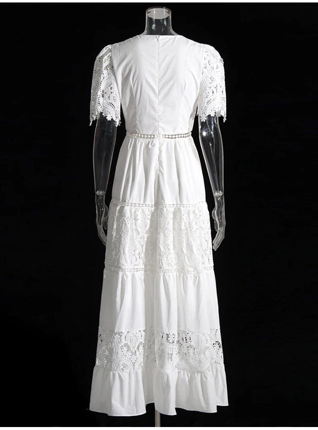Aliza Hollow Out Midi Dress - Fashion Pov