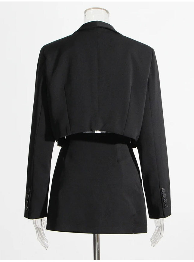 Aliza Spliced Diamond Top & Skirt Set - Fashion Pov