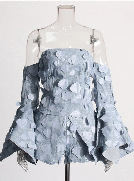 Alysha Denim Top & Skirt Set - Fashion Pov