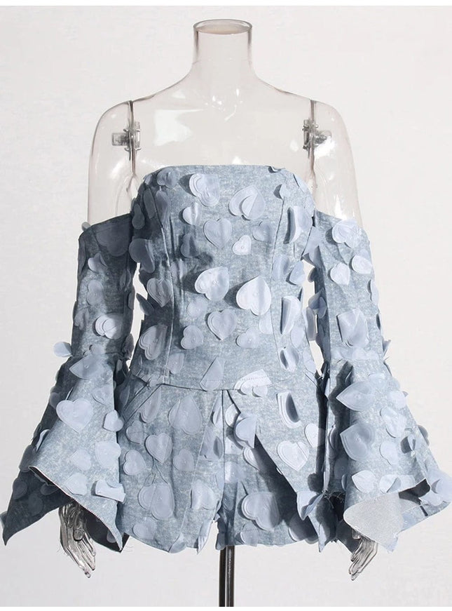 Alysha Denim Top & Skirt Set - Fashion Pov