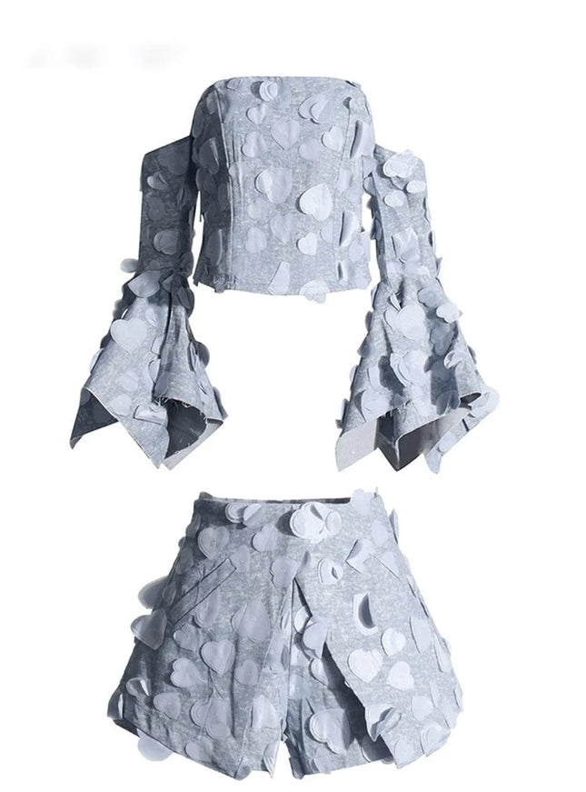 Alysha Denim Top & Skirt Set - Fashion Pov