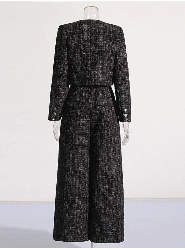 Alyshah Slim Coat & Jumpsuit Set - Fashion Pov