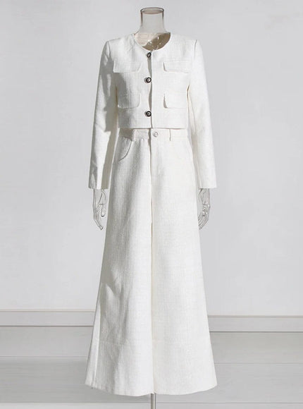 Alyshah Slim Coat & Jumpsuit Set - Fashion Pov