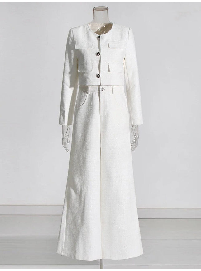 Alyshah Slim Coat & Jumpsuit Set - Fashion Pov
