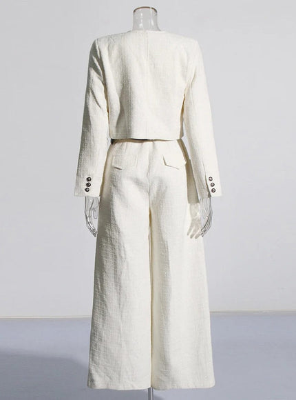 Alyshah Slim Coat & Jumpsuit Set - Fashion Pov