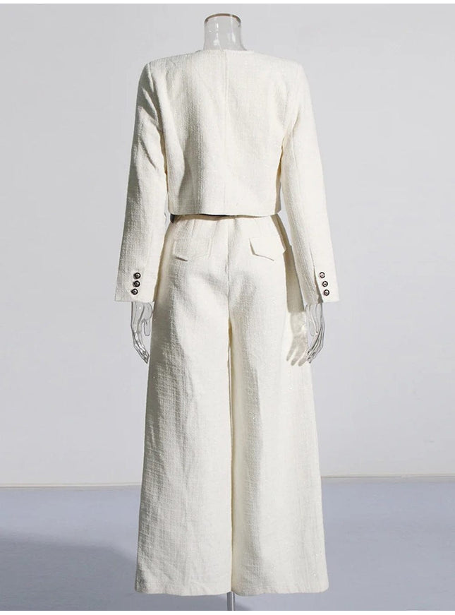 Alyshah Slim Coat & Jumpsuit Set - Fashion Pov