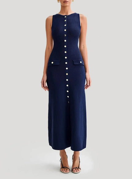 Amelia Sleeveless Long Maxi Dress - Fashion Pov