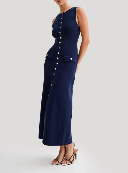 Amelia Sleeveless Long Maxi Dress - Fashion Pov