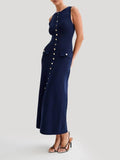 Amelia Sleeveless Long Maxi Dress - Fashion Pov
