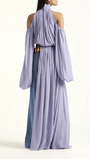 Amelie Draped Halter Blouse - Fashion Pov