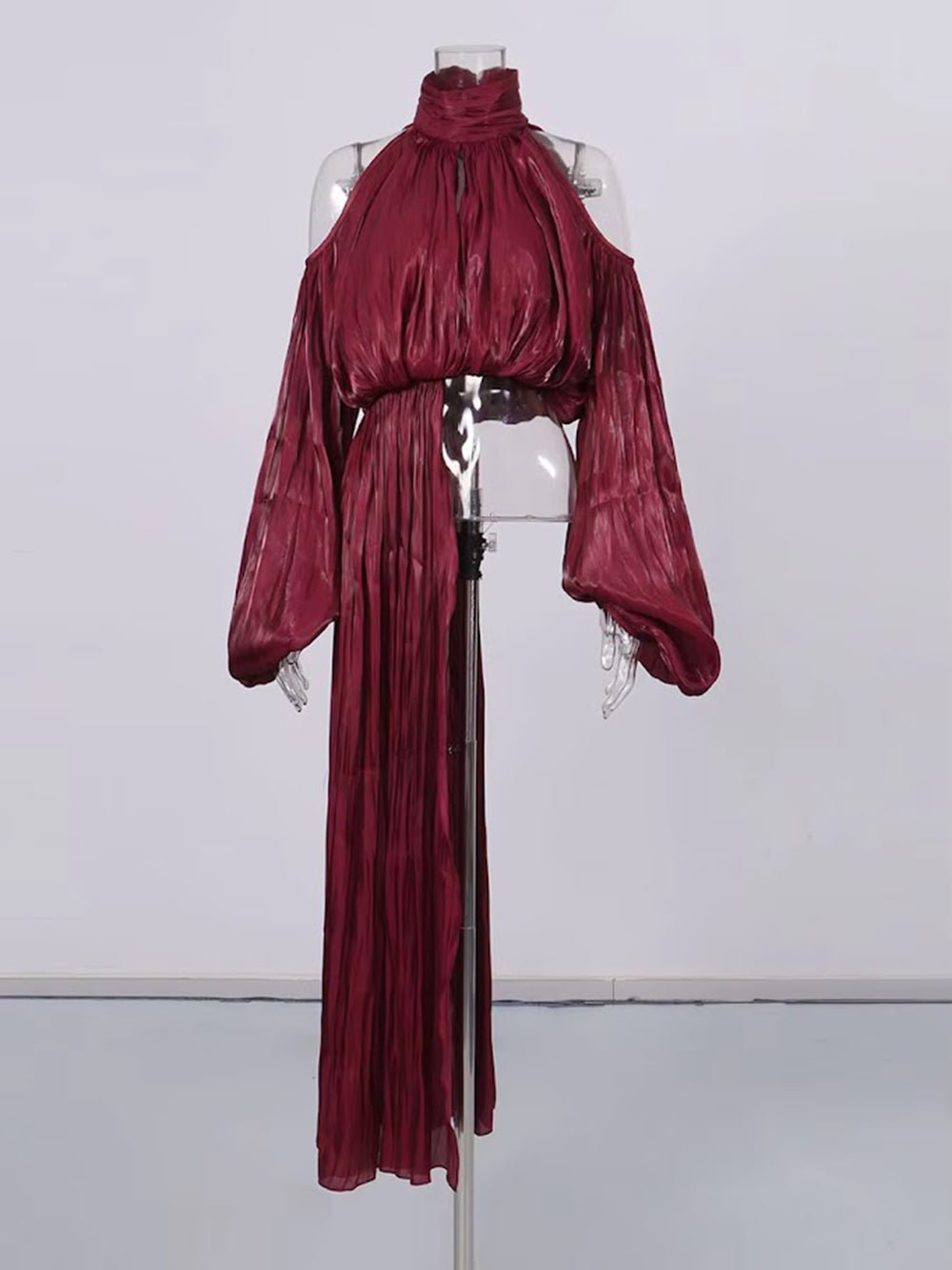 Amelie Draped Halter Blouse - Fashion Pov