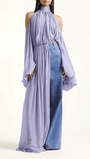 Amelie Draped Halter Blouse - Fashion Pov