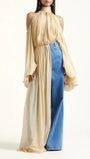 Amelie Draped Halter Blouse - Fashion Pov