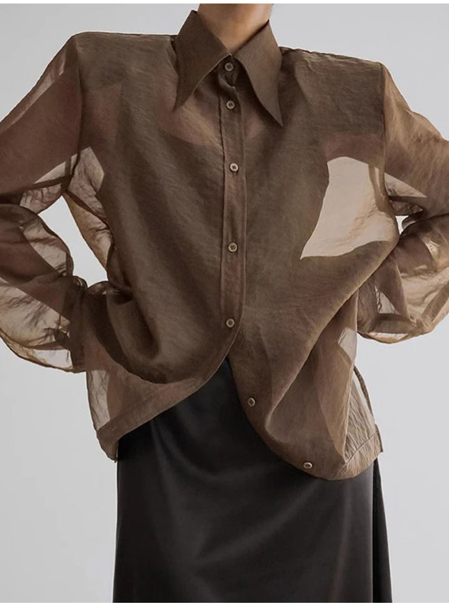 Amy Long Sleeve Shirt - Fashion Pov
