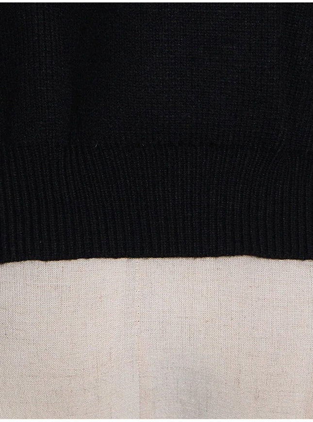 Amye Hollow Out Chain Knitting Sweater - Fashion Pov