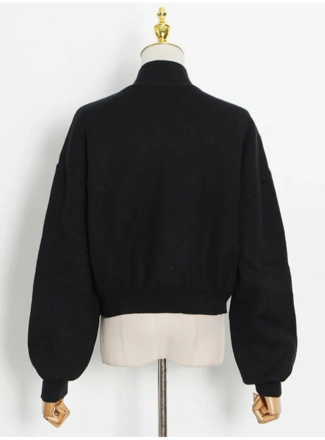 Amye Hollow Out Chain Knitting Sweater - Fashion Pov
