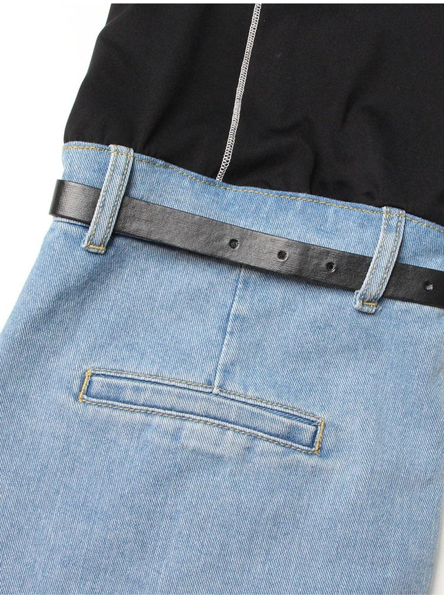 Anah Belt Streetwear Denim Pant - Fashion Pov