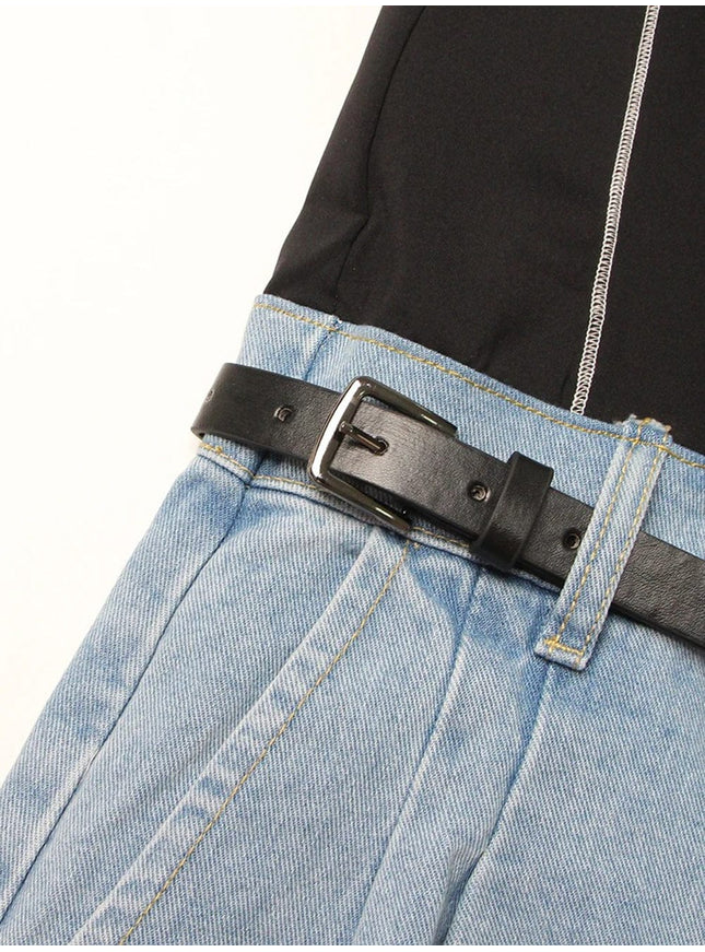 Anah Belt Streetwear Denim Pant - Fashion Pov