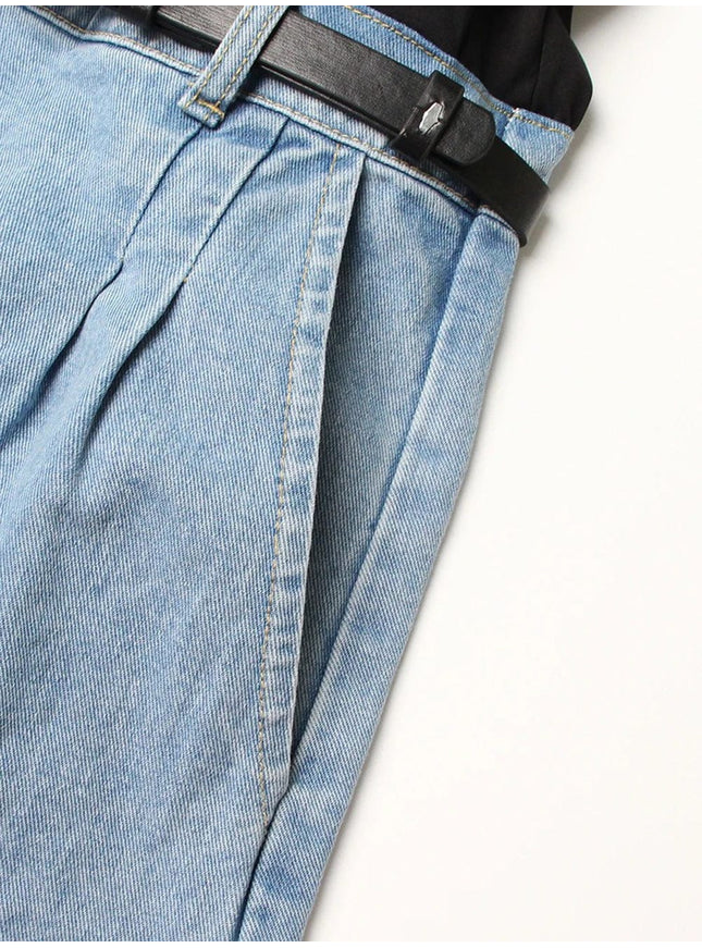 Anah Belt Streetwear Denim Pant - Fashion Pov