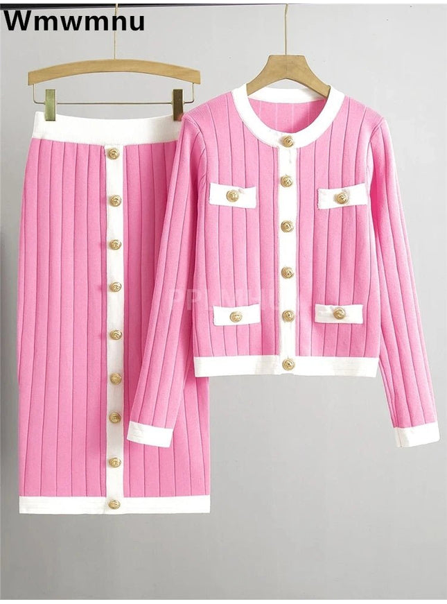 Anastasia Short Sweater & Skirt Set - Fashion Pov