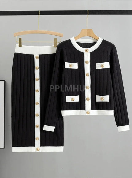 Anastasia Short Sweater & Skirt Set - Fashion Pov