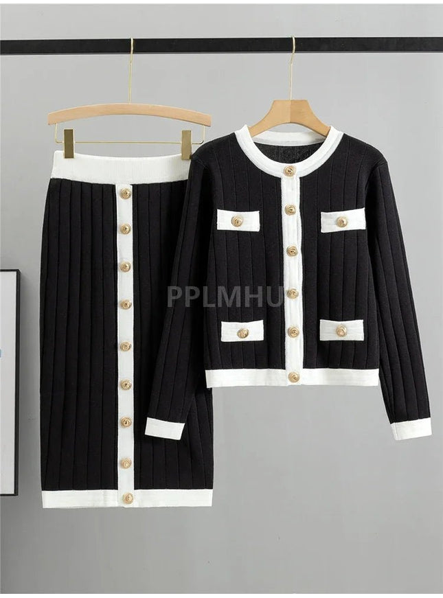 Anastasia Short Sweater & Skirt Set - Fashion Pov