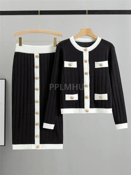Anastasia Short Sweater & Skirt Set - Fashion Pov