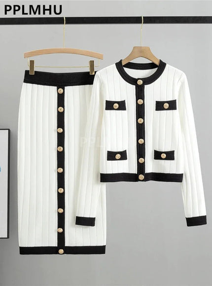 Anastasia Short Sweater & Skirt Set - Fashion Pov