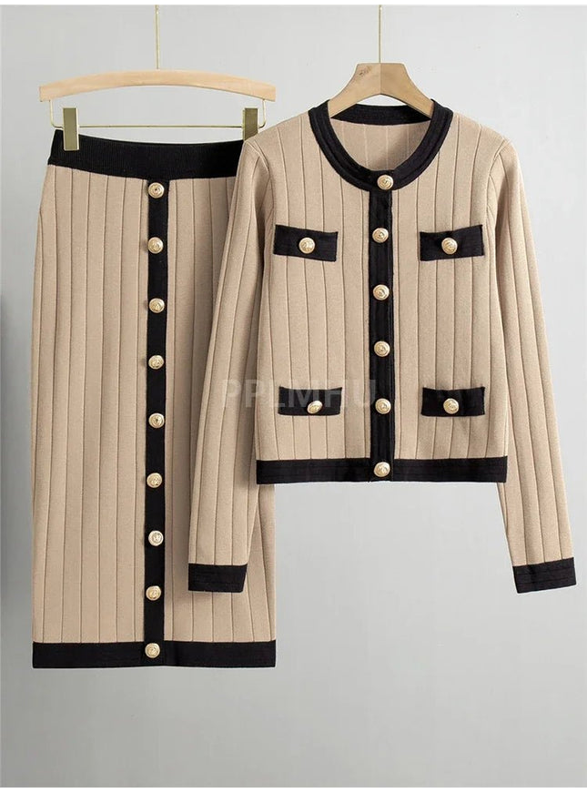 Anastasia Short Sweater & Skirt Set - Fashion Pov