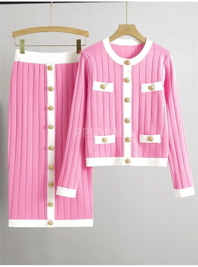 Anastasia Short Sweater & Skirt Set - Fashion Pov