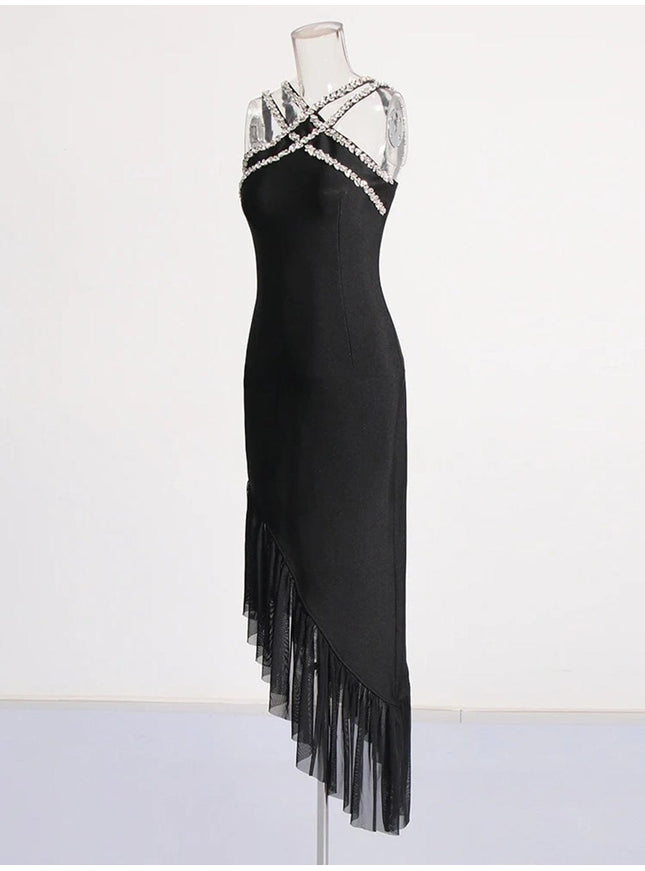 Andrea Diamond Bodycon Midi Dress - Fashion Pov