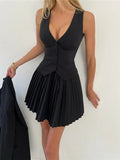 Andrea Single Breasted Top & Mini Skirt - Fashion Pov