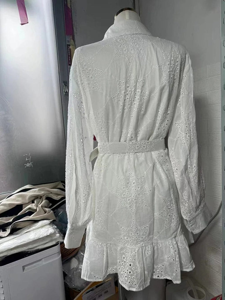 Andrie Single Breasted Mini Dress - Fashion Pov