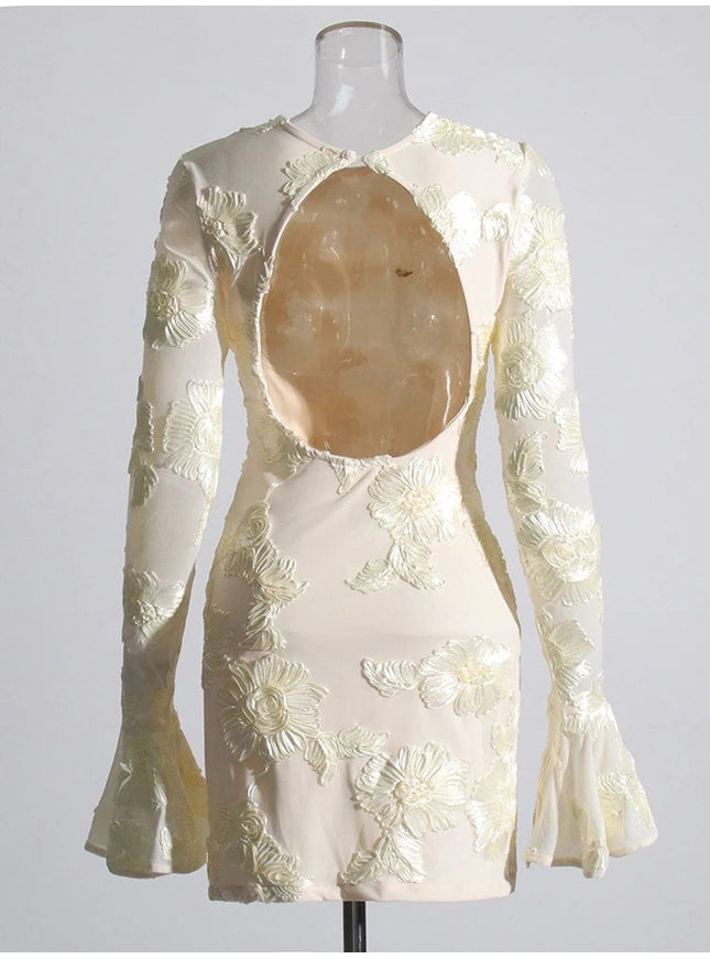Anfia Backless Chic Mini Dress - Fashion Pov