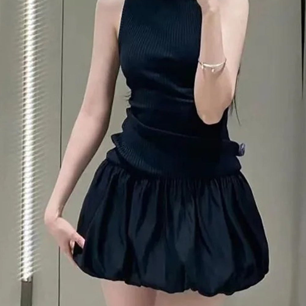 Angela Hollow Out Backless Mini Dress - Fashion Pov