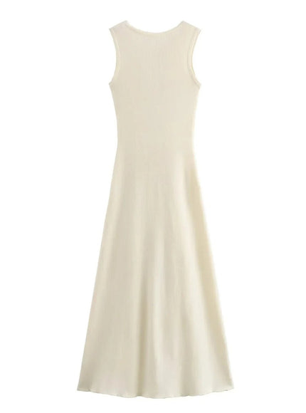 Angela Sleeveless Midi Dress - Fashion Pov