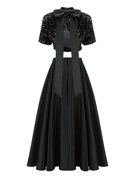 Anoop Sequin Top & Skirt Set - Fashion Pov