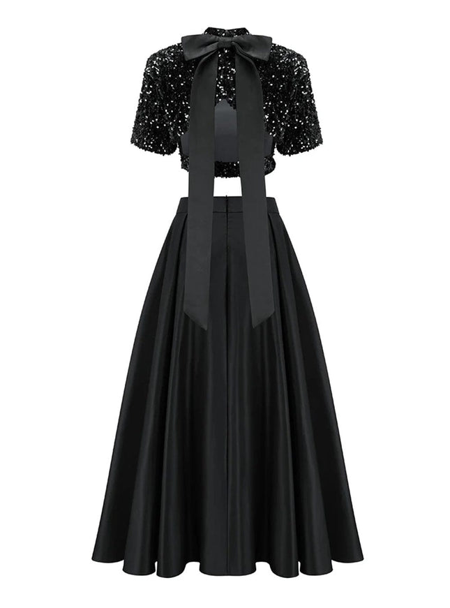 Anoop Sequin Top & Skirt Set - Fashion Pov