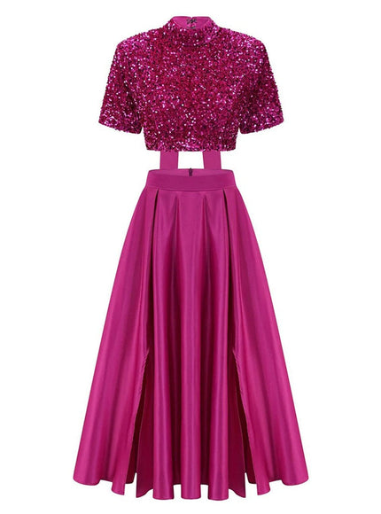 Anoop Sequin Top & Skirt Set - Fashion Pov
