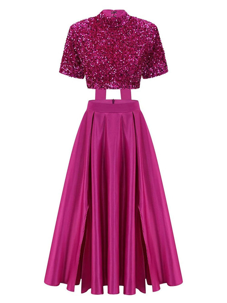 Anoop Sequin Top & Skirt Set - Fashion Pov